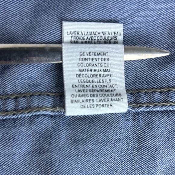 FREE PEOPLE Denim Skirt Blue Sz 0 - Picture 6 of 6